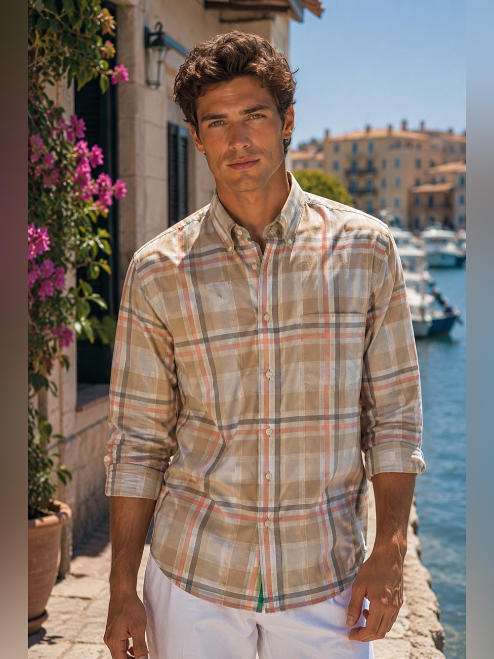 Jos. A. Bank Traveler’s Collection Long Sleeve Button-Up Shirt - Picture 1 of 12